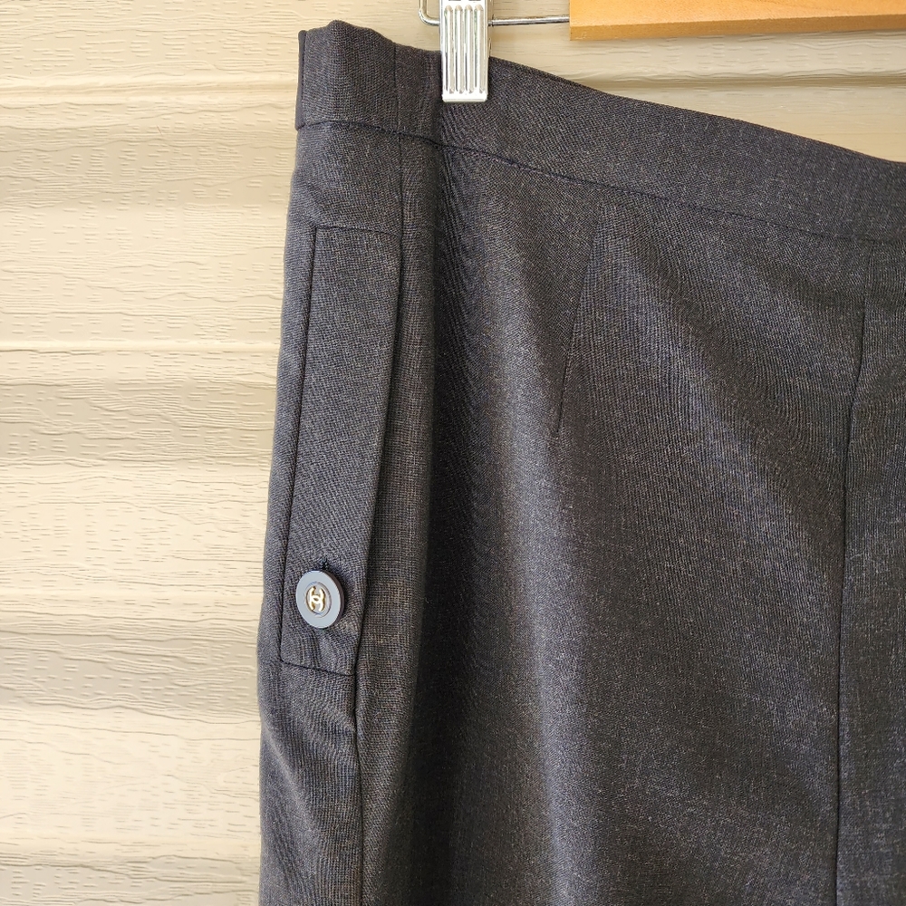 Chanel 100% wool wide leg pants - Picture 9 of 14